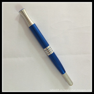 Maquillaje Permanente Profesional Azul Manual Pen Tattoo Needles Blade